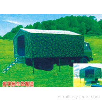 Carpa militar integrada para camión